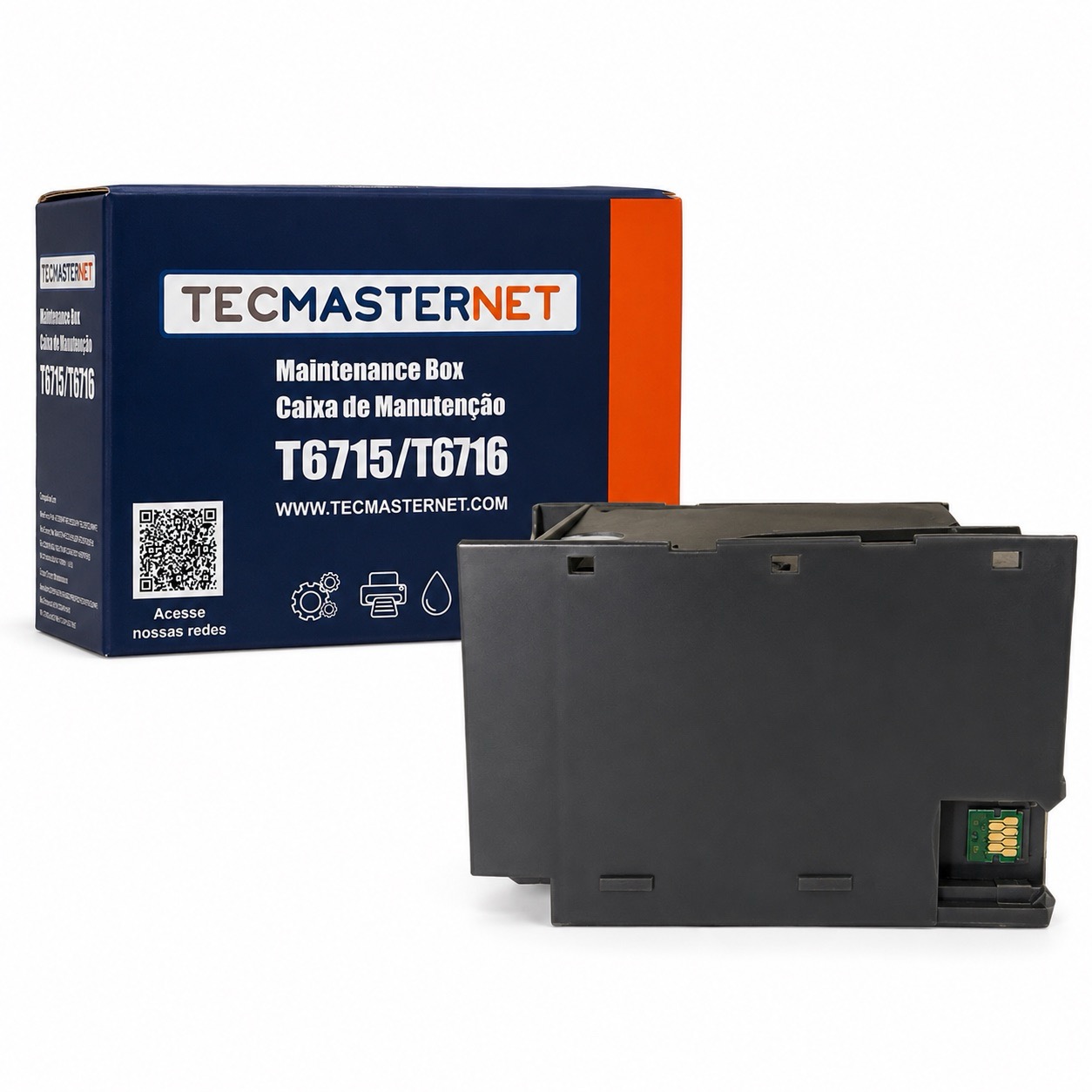 Caixa de manutenção Epson T6716 Tecmasternet compatível WF-C5710 WF-C5790 WF-M5299 WF-M5799