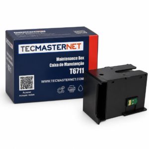 Caixa de manutenção Epson T6711 Tecmasternet compatível com WF-7620 WF-7610 WF-7111 WF-3640 L1455