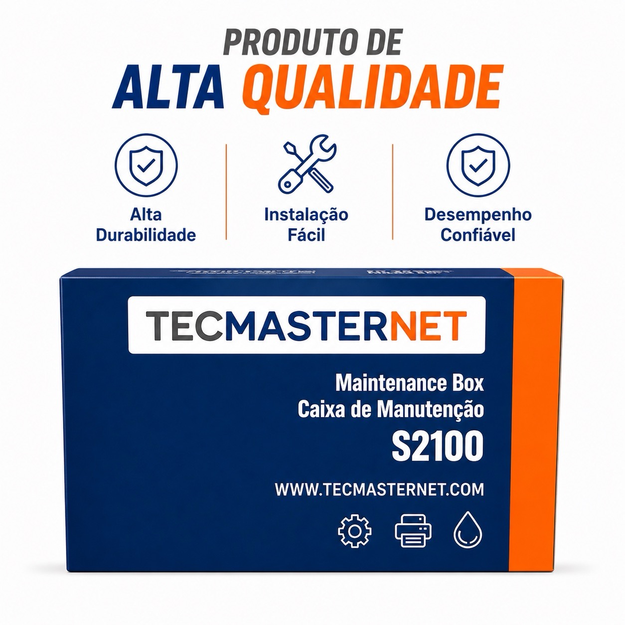 Caixa de manutenção S2100 Tecmasternet compatível com Epson T3170 T5170 F570 F571