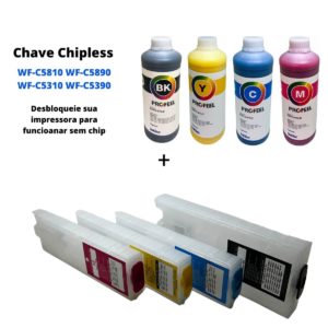 Chipless Epson WF-C5890 WF-C5810 WF-C5390