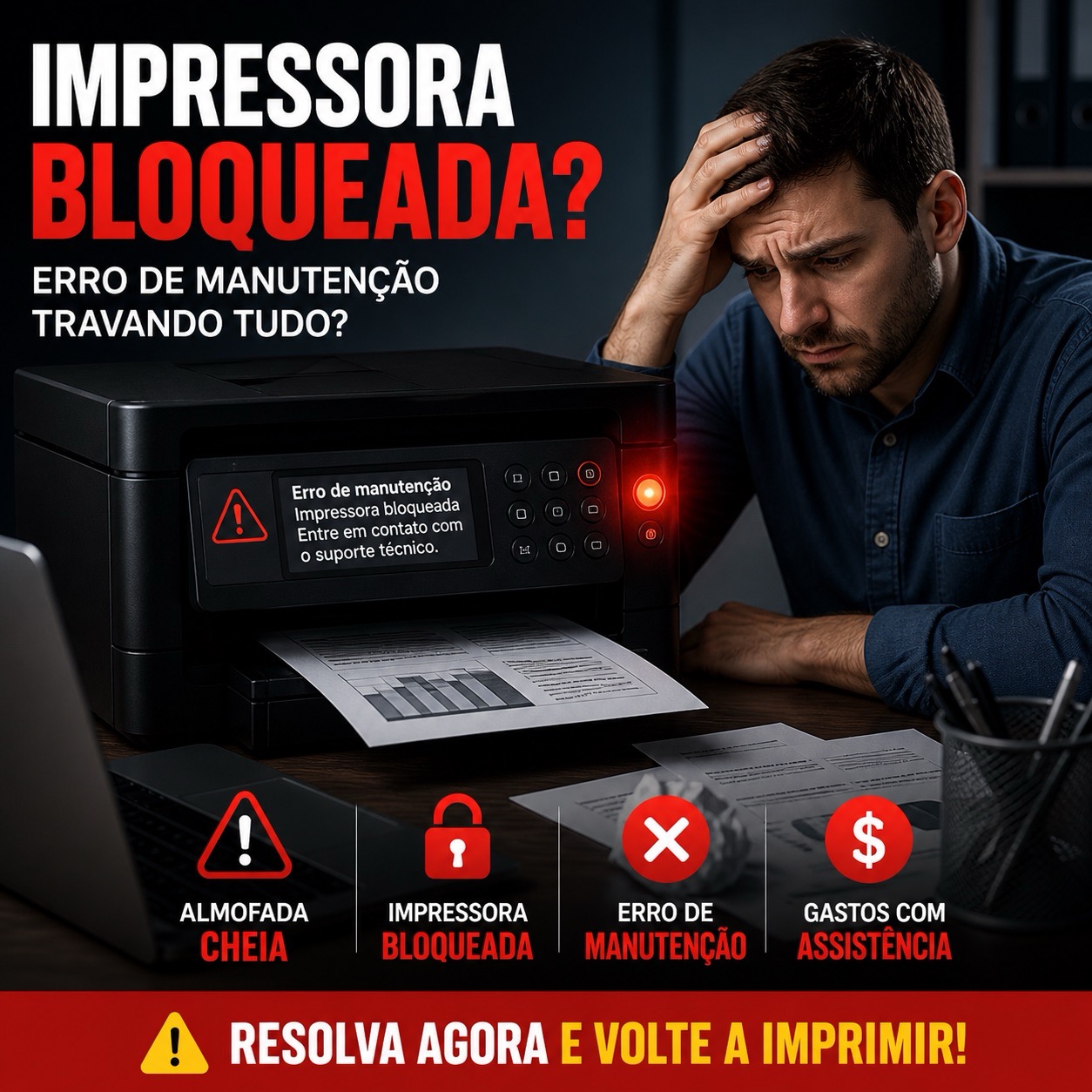 Caixa de Manutenção C9344 Epson L5590 XP3100 XP3200 XP4100 XP4200 WF2830 WF2930 Compatível - Imagem 5