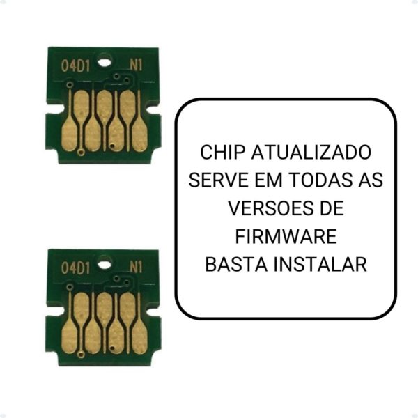 Kit 4 Chip Caixa Tanque Manutenção Para Epson L14150 L6191 T04d1 M2170 L6270 - Imagem 2