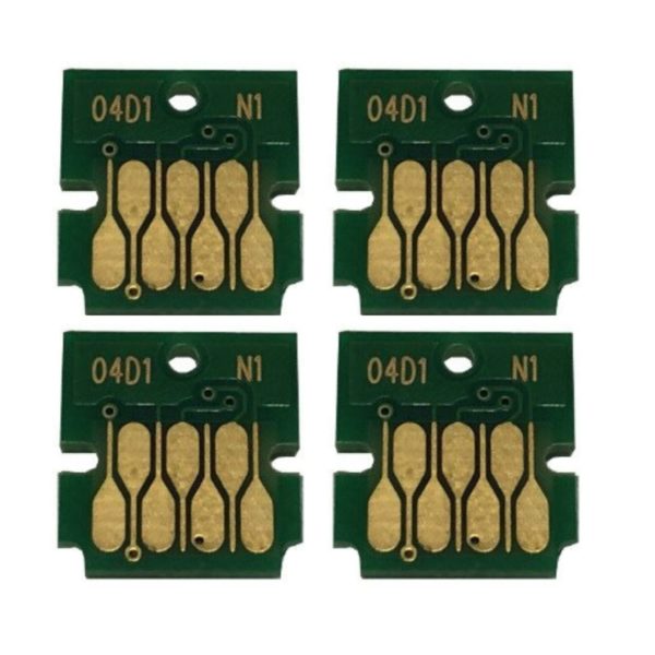 Kit 4 Chip Caixa Tanque Manutenção Para Epson L14150 L6191 T04d1 M2170 L6270