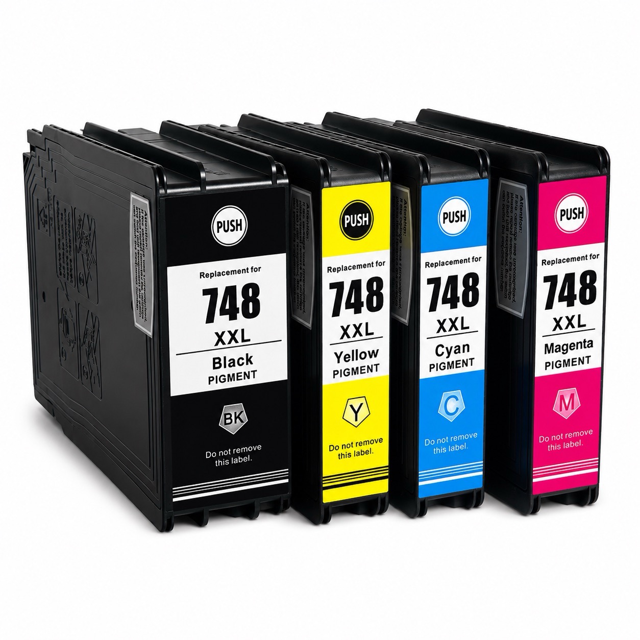 Cartucho T748 XXL WF-C6590 WF-C6090 Pigmentado Compatível Epson WorkForce Pro C6590 C6090 Com Chip